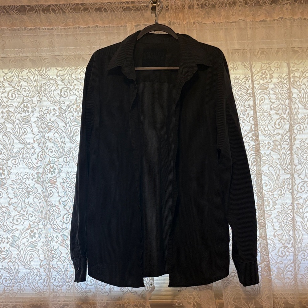 Men's Stylish Black Shirt Jacket